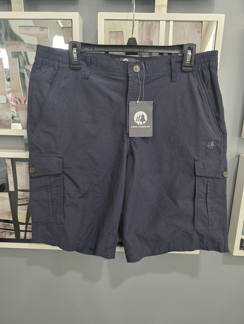 Men's Navy Cargo Shorts